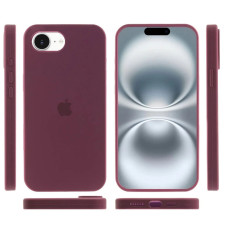 Чехол-силикон оригинал Full Soft Matte iPhone 16e /17e (Сливовый / Plum)