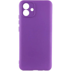 Чехол-силикон Getman Liquid Silk Full Camera Samsung Galaxy A07 (Фиолетовый / Purple)