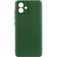 Чохол-силікон Getman Liquid Silk Full Camera Samsung Galaxy A07 ( Темно Зелений / Dark Green)