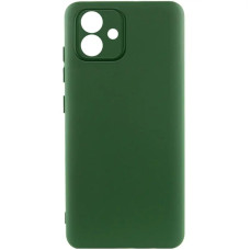 Чехол-силикон Getman Liquid Silk Full Camera Samsung Galaxy A07 ( Темно Зелёный / Dark Green)