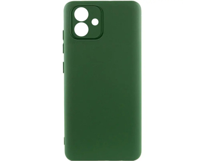Чохол-силікон Getman Liquid Silk Full Camera Samsung Galaxy A07 ( Темно Зелений / Dark Green)