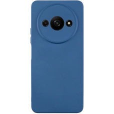 Чохол-силікон GETMAN Liquid Silk Full Camera для Xiaomi Redmi A3 Темно-синій