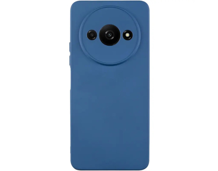 Чохол-силікон GETMAN Liquid Silk Full Camera для Xiaomi Redmi A3 Темно-синій