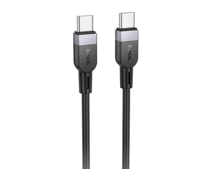 Кабель USB-C Hoco X109 Energy Silicone Type-C to Type-C (60W/3m) Black