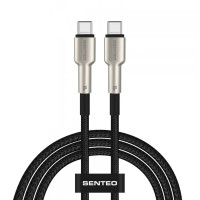 Кабель USB-C SENTEO SM-03 Iron series 100W Type-C to Type-C 2m, чорний