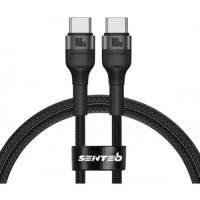 Кабель USB-C SENTEO ST-01 Montes series 100W Type-C to Type-C 2m, чорний