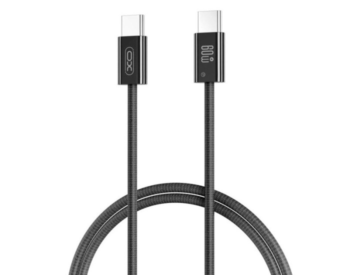 Кабель USB-C XO NB-Q273 Type-C to Type-C (60W/1m) черный