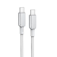 Кабель USB-C XO NB-Q250B Type-C to Type-C Fast Charging (PD60W/1m) белый