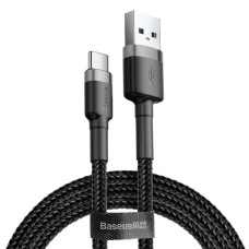 Кабель USB Baseus Cafule USB to Type-C (2A/3m) Black-Grey (CATKLF-UG1)