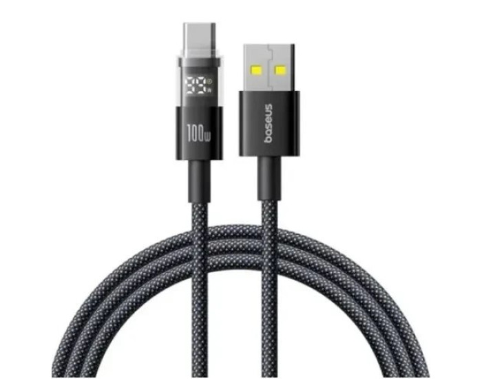 Кабель USB Baseus Display 2 Fast Charging Data Cable USB to Type-C (100W/1m) Black (P10382701121-00)