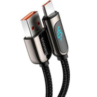 Кабель USB Baseus Display Fast Charging Data Cable USB to Type-C (5A/2m) Black (CATSK-09)
