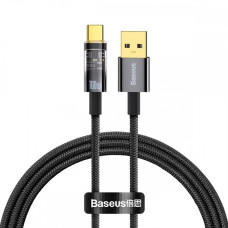 Кабель USB Baseus Explorer Series Auto Power-Off USB to Type-C (100W/1m) Black (CATS000201)
