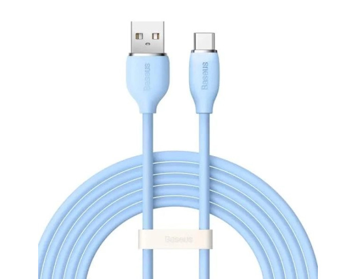 Кабель USB Baseus Jelly Liquid Silica Gel Fast Charging USB to Type-C (100W/1.2m) Blue (CAGD010003)
