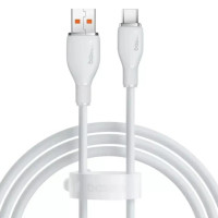 Кабель USB Baseus Pudding Series Fast Charging Cable USB to Type-C (100W/1.2m) White (P10355703221-00) 