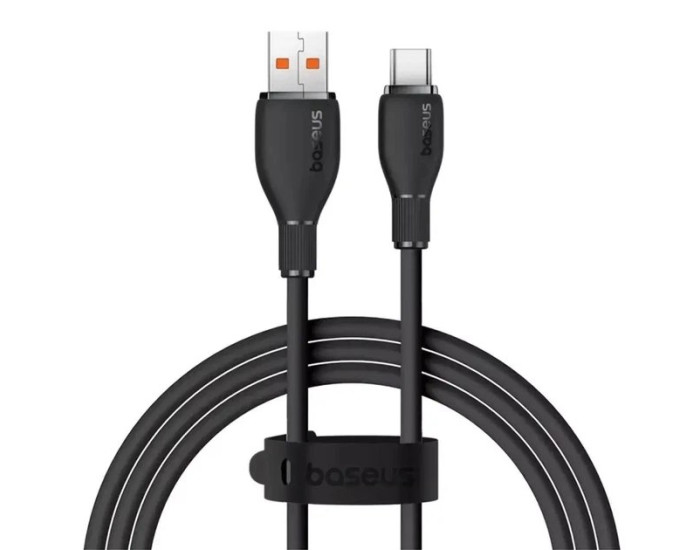 Кабель USB Baseus Pudding Series Fast Charging Cable USB to Type-C (100W/2m) Black (P10355703111-01)