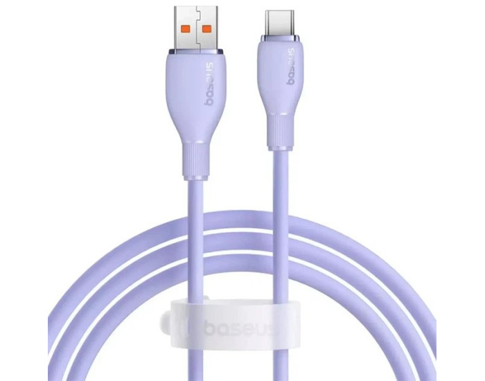 Кабель USB Baseus Pudding Series Fast Charging Cable USB to Type-C (100W/2m) Purple (P10355703511-01) 