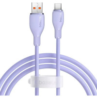 Кабель USB Baseus Pudding Seriesl USB to Type-C (100W/1.2m) Purple (P10355703111-00)