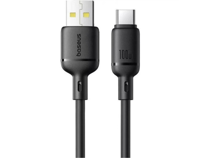 Кабель USB Baseus Silky Series USB to Type-C (100W/2m) Black (P10377703113-01)