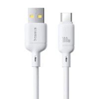 Кабель USB Baseus Silky Series USB to Type-C (100W/2m) White (P10377703213-01)