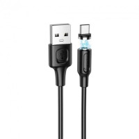 Кабель USB Borofone BX41 Amiable Magnetic USB to Type-C (2.4A/1m) Black