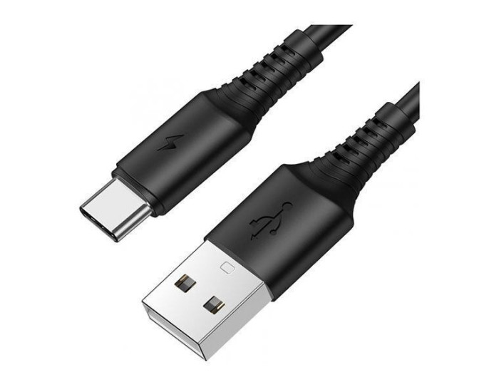 Кабель USB Borofone BX47 Coolway USB to Type-C (3A/1m) Black