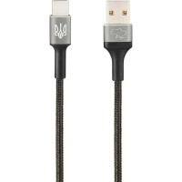 Кабель USB Gelius Gelius Strong Ukraine USB to Type-C (3A/1.2m) Black (GP-UCN002C)