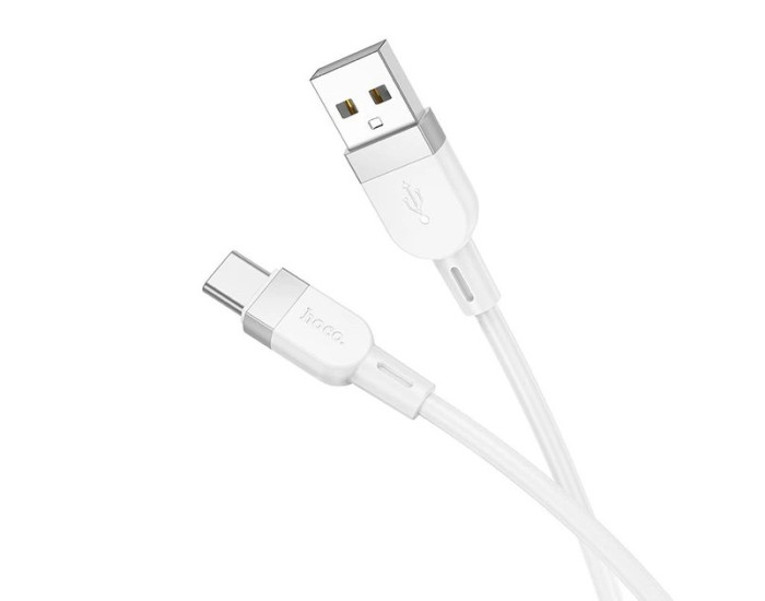 Кабель USB Hoco X109 Energy Silicone USB to Type-C (1m) White