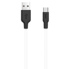 Кабель USB Hoco X21 Silicone USB to Type-C (2.1A/1m) Black/White