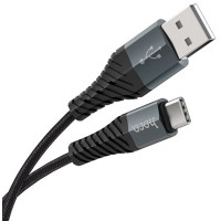 Кабель USB Hoco X38 Cool Charging Data Cable USB to Type-C (0,25m) Black