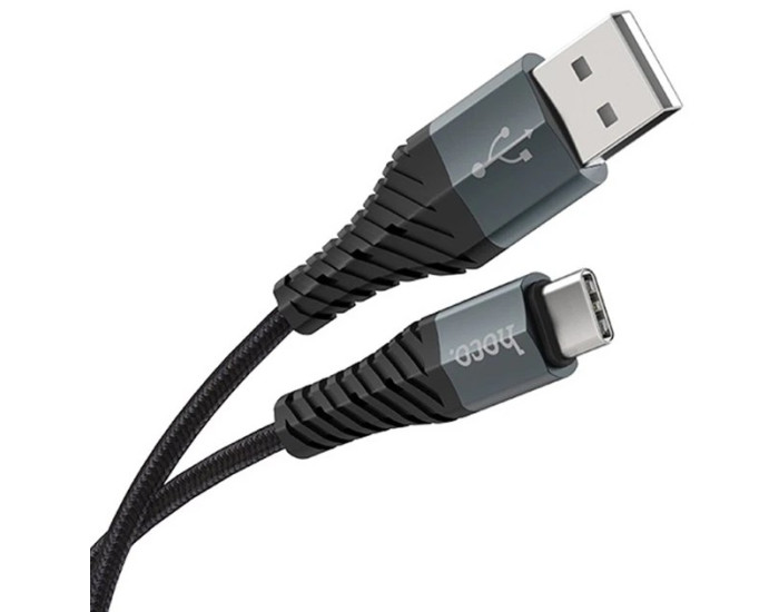 Кабель USB Hoco X38 Cool Charging Data Cable USB to Type-C (0,25m) Black