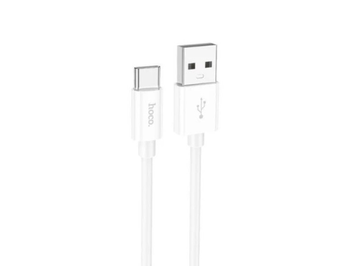 Кабель USB Hoco X87 Magic Silicone Charging Data Cable USB to Type-C (3A/1m) White