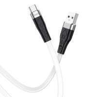Кабель USB Hoco X53 Ange silicone charging data USB to Type-C (3A/1m) White