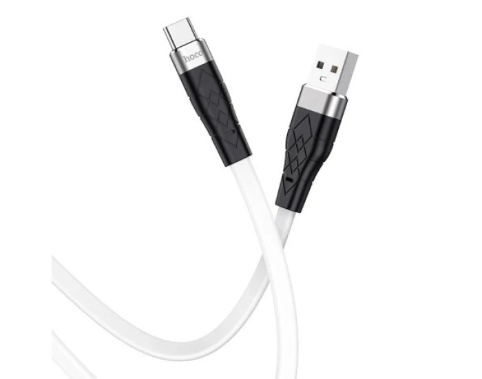 Кабель USB Hoco X53 Ange silicone charging data USB to Type-C (3A/1m) White