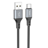 Кабель USB Hoco X92 Honest Silicone Charging Data Cable USB to Type-C (3A/PD60W/3m) Black