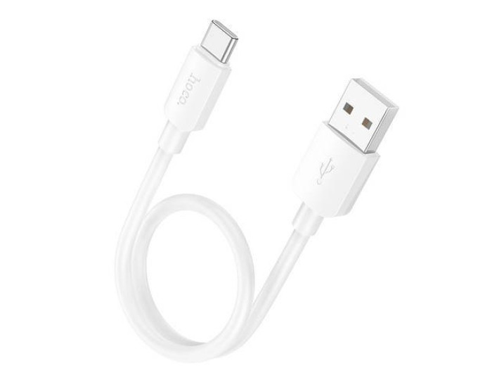 Кабель USB Hoco X96 Hyper charging data cable USB to Type-C (27W/0.25m) White