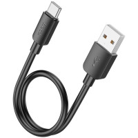 Кабель USB Hoco X96 Hyper charging data cable USB to Type-C (27W/0.25m) Black