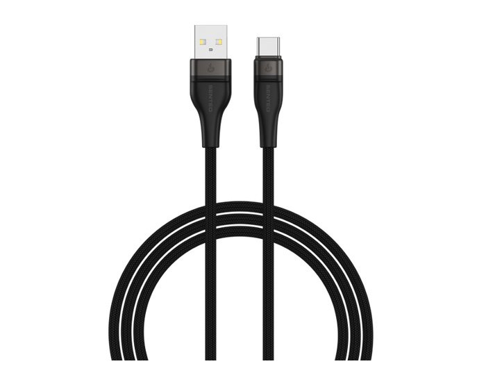 Кабель USB SENTEO SM-05 Onyx series USB to Type-C (3A/1m) чорний
