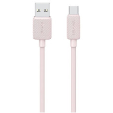 Кабель USB Usams KY Series USB to Type-C (3A/1m) Pink (US-SJ688)