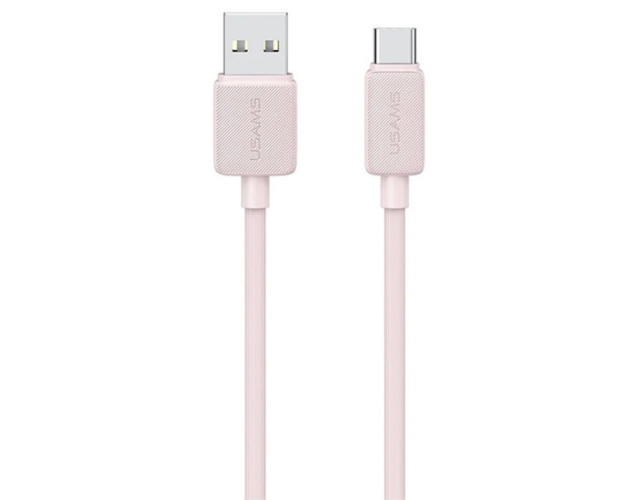 Кабель USB Usams KY Series USB to Type-C (3A/1m) Pink (US-SJ688)