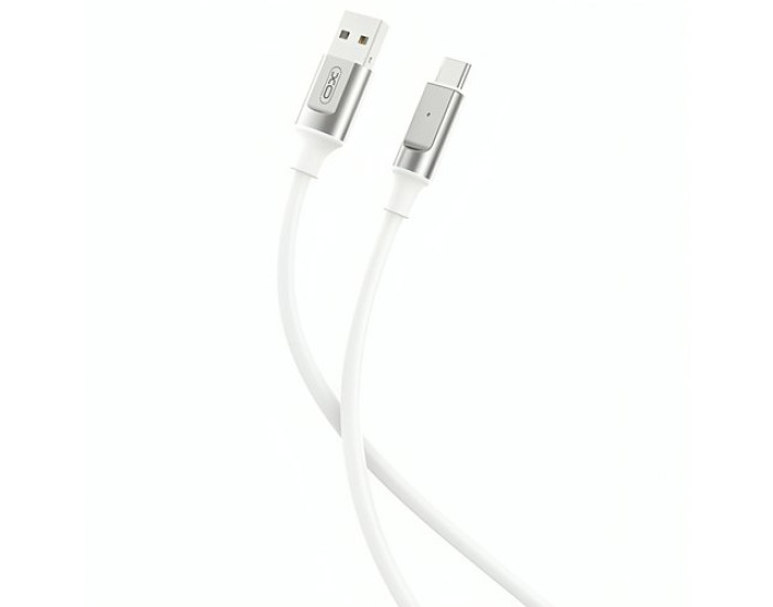 Кабель USB XO NB251 Liquid Silicone Rubber USB to Type-C (6A/1m) Белый