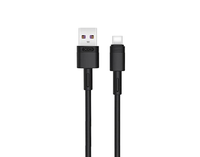 Кабель USB XO NB-Q166 USB to Type-C (5A/1m) Black