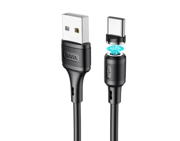 Кабель USB Hoco X52 Sereno Magnetic Type-C (2,4A/1m) Black