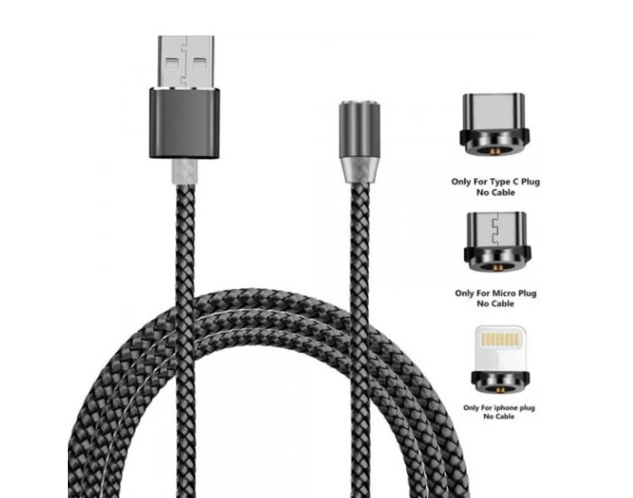 Кабель-магнитный USB Magnetic-360 USB to Type-C Black