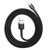 Кабель USB Baseus Cafule USB to Lightning (2m) Black Grey (CALKLF-C)