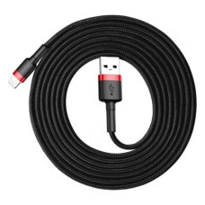 Кабель USB Baseus Cafule USB to Lightning (2m) Black/Red (CALKLF-C19)