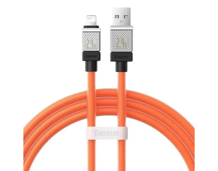 Кабель USB Baseus CoolPlay Series Fast Charging Cable USB to Ligthning (2.4A/1m) Orange (CAKW000407)