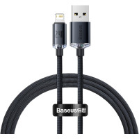Кабель USB Baseus Crystal Shine USB to Lightning (2.4A/1.2m) Black (CAJY000001)