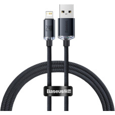Кабель USB Baseus Crystal Shine USB to Lightning (2.4A/1.2m) Black (CAJY000001)