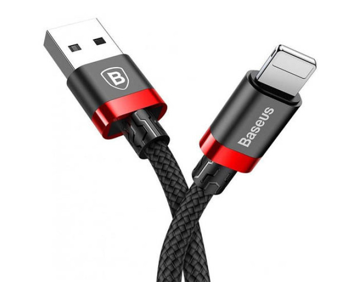 Кабель USB Baseus Kevlar USB to Lightning (1m) Red/Black (CALKLF-B19)