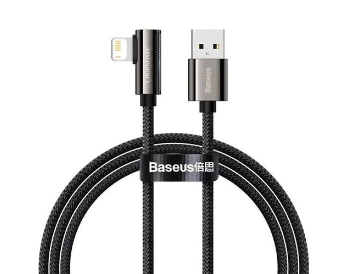 Кабель USB Baseus Legend Series Elbow Fast Charging Data Cable USB to Lightning (PD20W/2m) Black (CATLCS-A01)